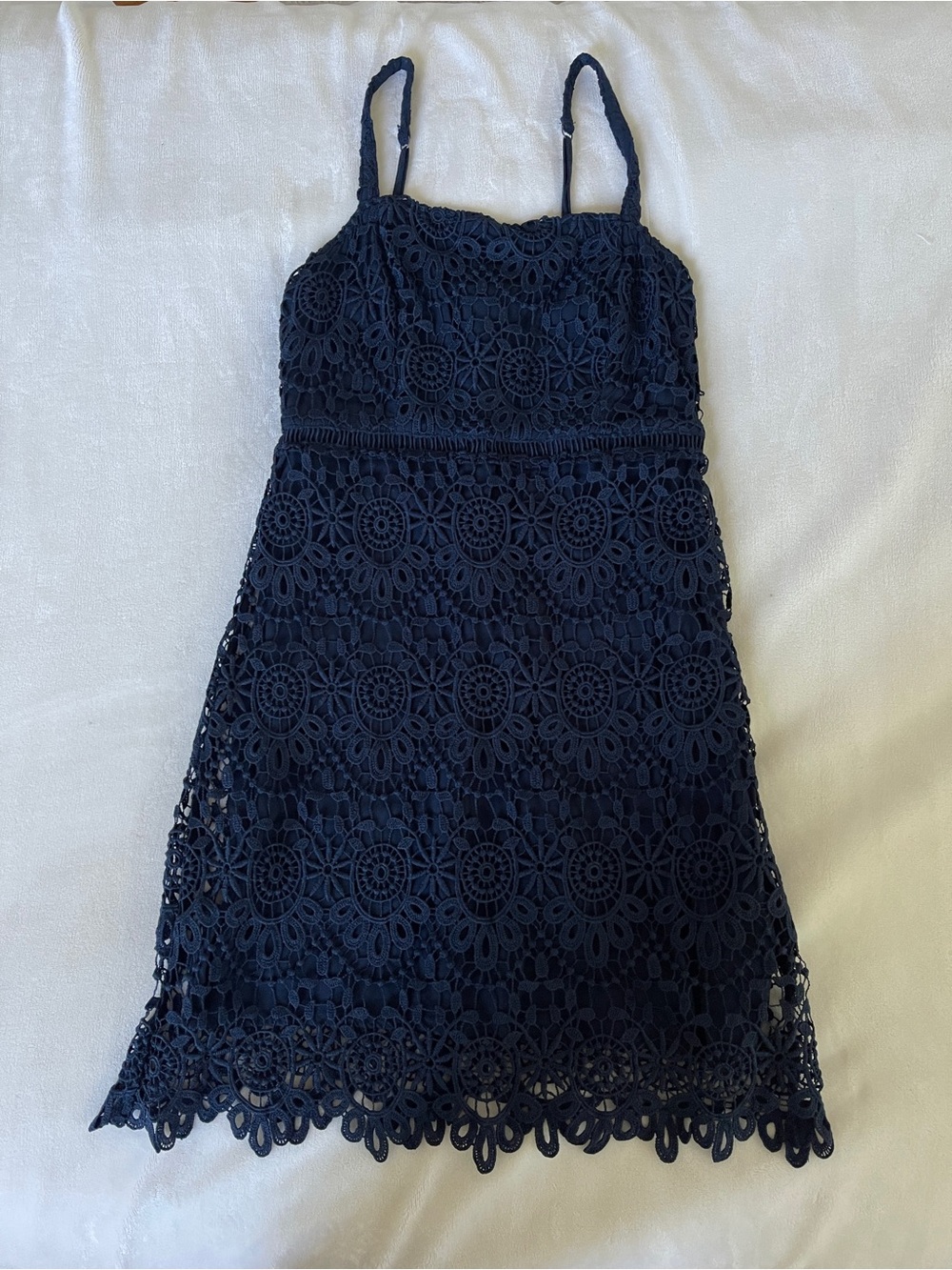 Hollister Navy Blue lace dress